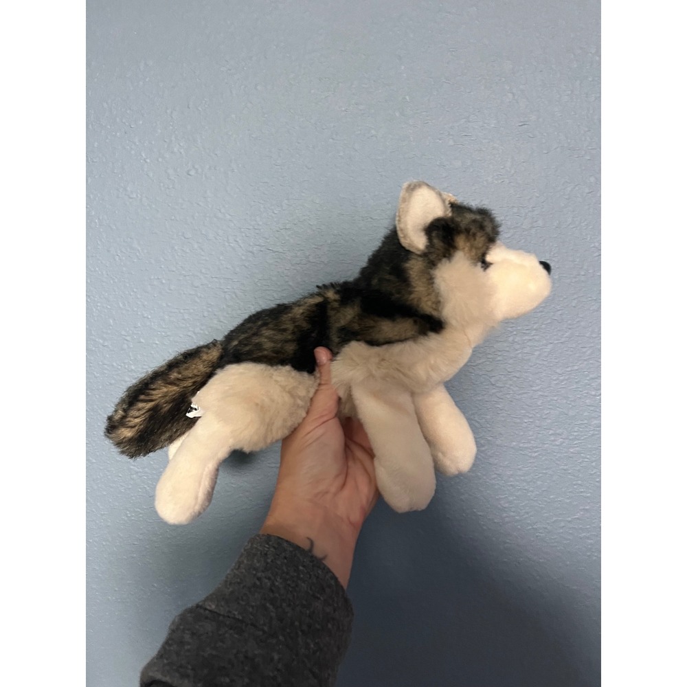 Douglas Cuddle‎ Toy Husky Plush Stuffed Animal Grey White Dog 12 Inch - Picture 4 of 4